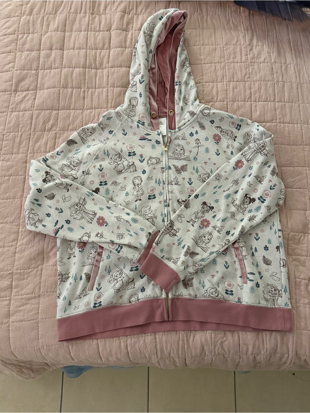 Disney Princess Hooded Zip Jacket